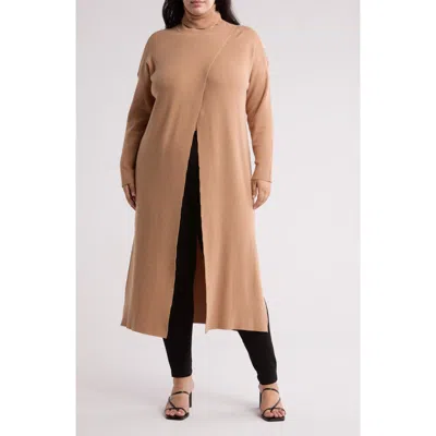 By Design Brenda Turtleneck Maxi Dress In Camel