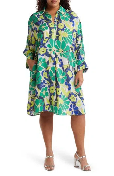 By Design Brooklyn Iii Long Sleeve Shirtdress In Brady B