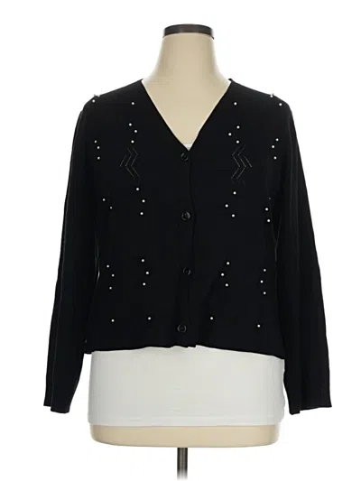 Pre-owned By Design Cardigan Sweater In Black