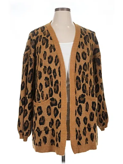 Pre-owned By Design Cardigan Sweater In Brown
