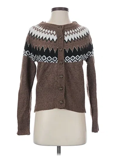 Pre-owned By Design Cardigan Sweater In Brown
