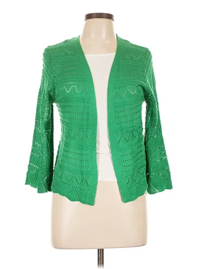 Pre-owned By Design Cardigan Sweater In Green