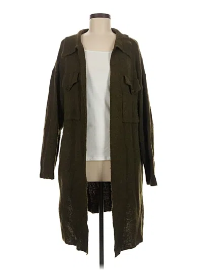 Pre-owned By Design Cardigan Sweater In Green