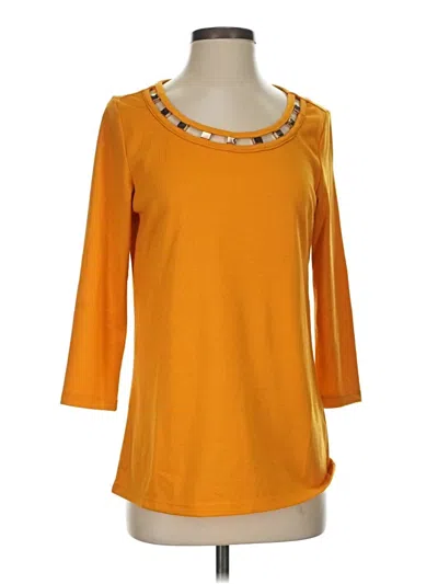 Pre-owned By Design Cardigan Sweater In Orange