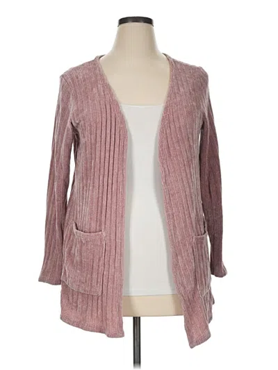 Pre-owned By Design Cardigan Sweater In Pink