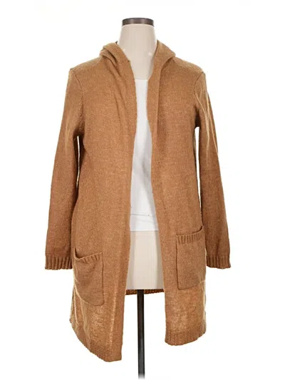 Pre-owned By Design Cardigan Sweater In Tan