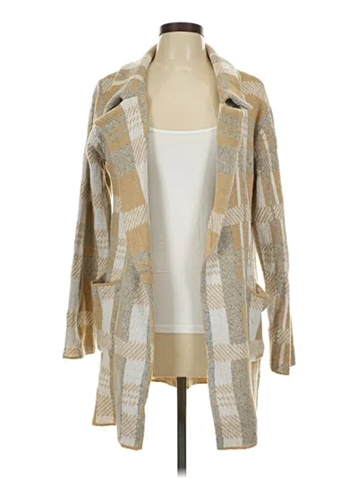 Pre-owned By Design Cardigan Sweater In Tan