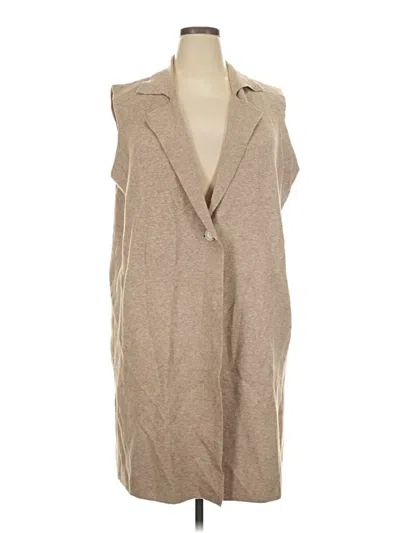 Pre-owned By Design Cardigan Sweater In Tan