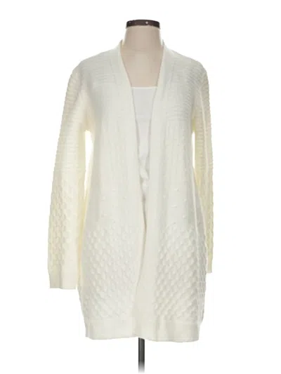 Pre-owned By Design Cardigan Sweater In White