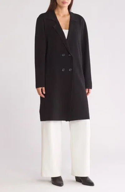 By Design Dakota Double Breasted Coat In Black