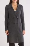 By Design Dakota Double Breasted Coat In Chevron