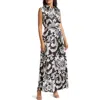 By Design Evangeline Sleeveless Maxi Shirtdress In Haiti Floral