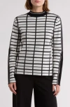 By Design Eve Windowpane Jacquard Sweater In Windowpane