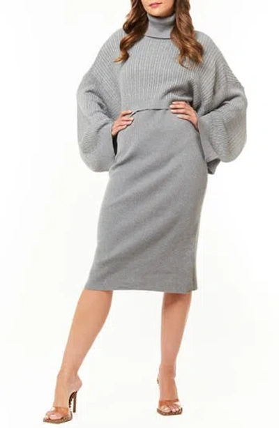 By Design Harlow Two-piece Knit Dress Set In Gray