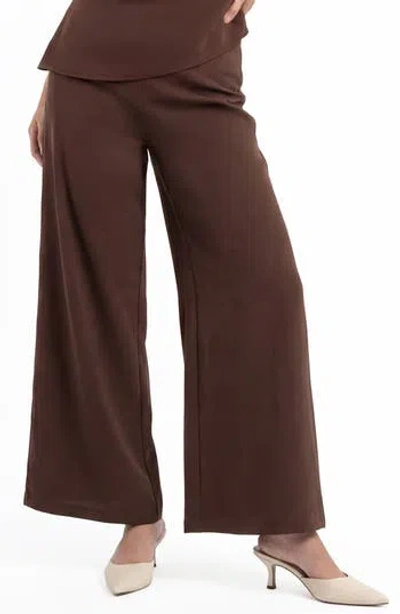 By Design Iced Tea Wide Leg Pants In Brown