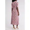 By Design Isla Crepe Midi Dress In Baby Rose