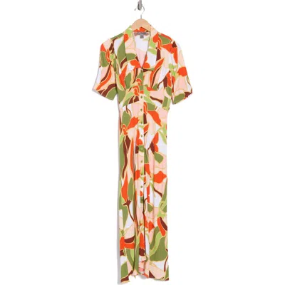 By Design Isla Crepe Midi Dress In Flowing Flowers