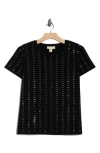By Design Jaima Embellished T-shirt In Black