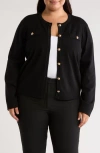 By Design Keira Button Cardigan In Black