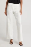 By Design Kim Wide Leg Pull-on Pants In Gardenia