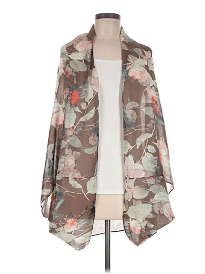 Pre-owned By Design Kimono In Brown