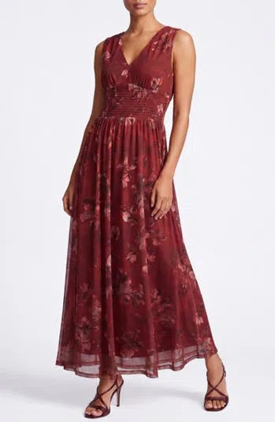 By Design Lana Smocked Maxi Dress In Symphony Bloom