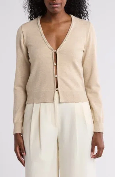 By Design Laurel Cardigan In Oatmeal Heather