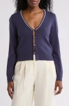 By Design Laurel Cardigan In Peacoat