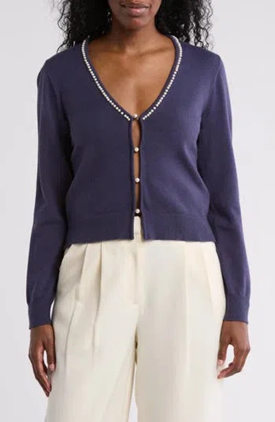 By Design Laurel Cardigan In Peacoat
