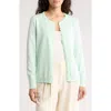 By Design Lightweight Garden Cardigan In Aqua Glass