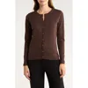 By Design Lightweight Garden Cardigan In Brown