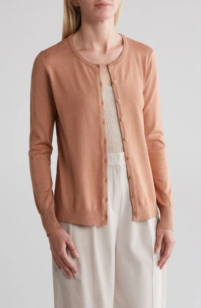 By Design Lightweight Garden Cardigan In Camel