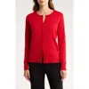 By Design Lightweight Garden Cardigan In Red