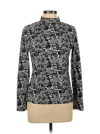 Pre-owned By Design Long Sleeve Blouse In Black