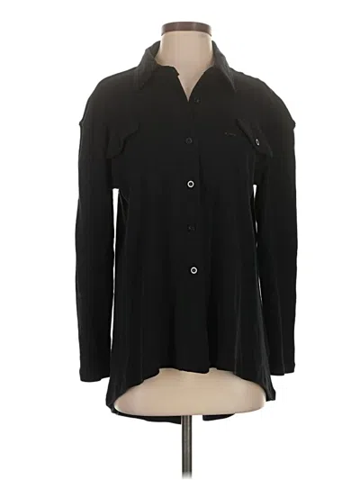 Pre-owned By Design Long Sleeve Blouse In Black