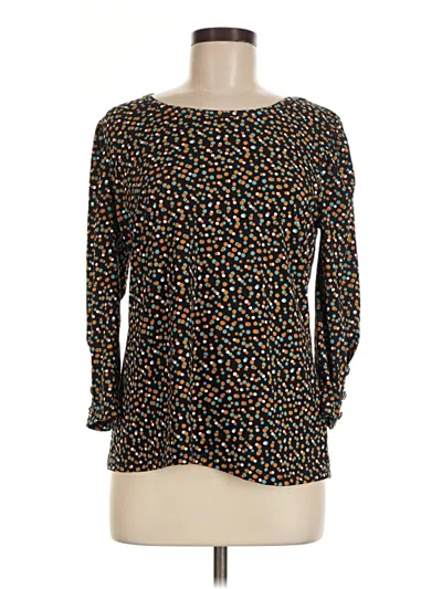 Pre-owned By Design Long Sleeve Blouse In Black