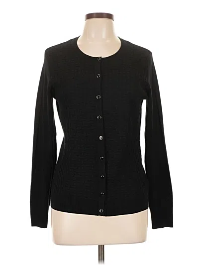 Pre-owned By Design Long Sleeve Top Black Square Neckline Tops