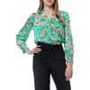 By Design Matilda Floral Long Sleeve Button-up Shirt In Fiore