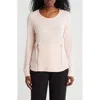 By Design Mavis Zip Pocket Pullover In Pink