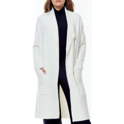 By Design Mina Open Front Eyelash Cardigan In Gardenia