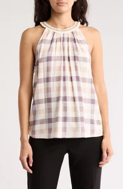 By Design Nashville Halter Neck Top In Neutral