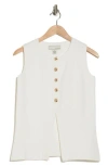 By Design Pandora Double Knit Sweater Vest In Gardenia