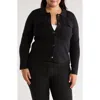 By Design Phoebe Crop Cardigan In Black