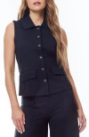 By Design Ponte Vest In Black