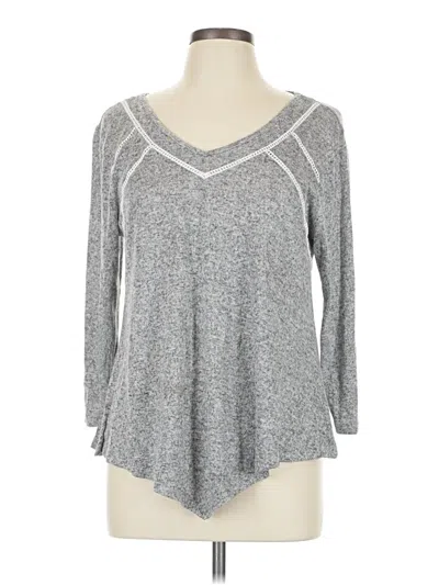 Pre-owned By Design Pullover Sweater In Silver