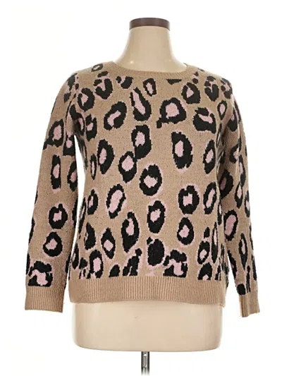 Pre-owned By Design Pullover Sweater In Tan