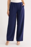 By Design Ray Wide Leg Pants In Blue