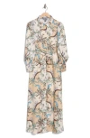 By Design Rebel Twill Maxi Dress In Coconut Floral