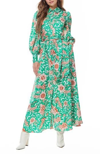 By Design Rebel Twill Maxi Dress In Fiore