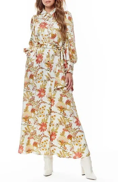 By Design Rebel Twill Maxi Dress In Spring Forest